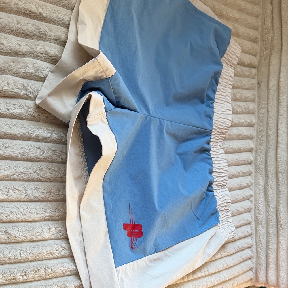 Blue and White Swim Shorts